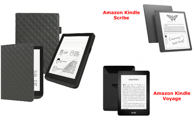 Чехол CRAYTON для Amazon Kindle Scribe, Voyage – стиль, защита, цвет Karos Gray