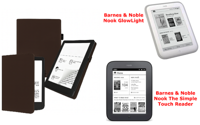 Чехол CRAYTON для Barnes & Noble Nook GlowLight, The Simple Touch Reader – стиль, защита, цвет Braun