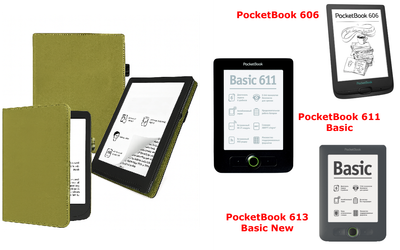 Чехол CRAYTON для PocketBook 606, 611, 613 – стиль, защита, цвет Oluva