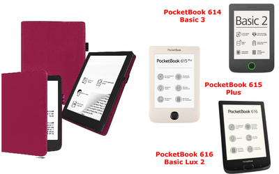 Чехол CRAYTON для PocketBook 614, 615, 616 – стиль, защита, цвет Hot Pink