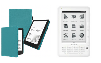 Чехол CRAYTON для Qumo Libro II HD – стиль, защита, цвет Biryza