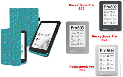 Чехол CRAYTON для PocketBook Pro 602, 603, 903 – стиль, защита, цвет Feshn-Bue