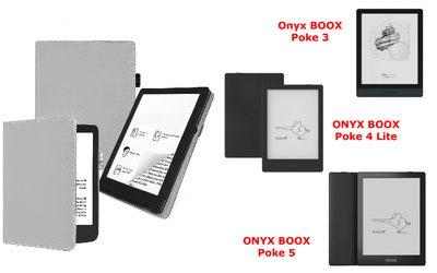 Чехол CRAYTON для Onyx BOOX Poke 3, Poke 4 Lite, Poke 5 – стиль, защита, цвет Silver