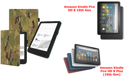 Чехол CRAYTON для Amazon Kindle Fire HD 8 10th Gen, Fire HD 8 Plus (10th Gen) – стиль, защита, цвет Multikam