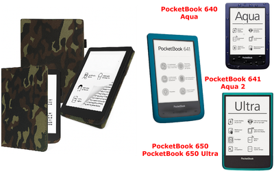 Чехол CRAYTON для PocketBook 640, 641, 650, 650 Ultra – стиль, защита, цвет Xaki TM