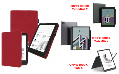 Чехол CRAYTON для ONYX BOOX Tab Mini C, Tab Ultra, Tab X – стиль, защита, цвет Bordo