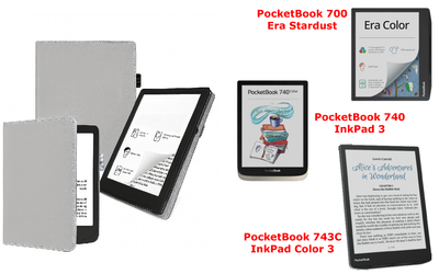 Чехол CRAYTON для PocketBook 700, 740, 743 – стиль, защита, цвет Silver