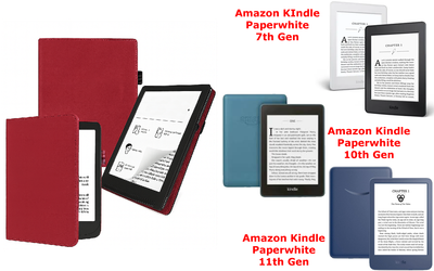 Чехол CRAYTON для Amazon KIndle Paperwhite 7th Gen, 10th Gen, 11th Gen – стиль, защита, цвет Bordo