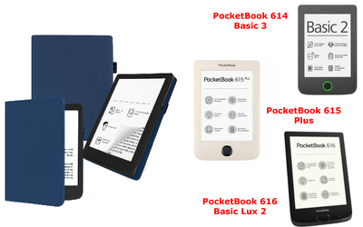 Чохол CRAYTON для PocketBook 614, 615, 616 — стиль, захист, колір BlueTM