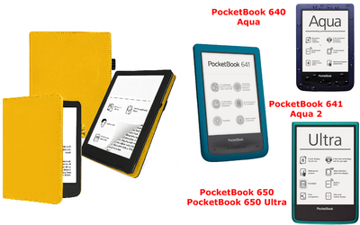 Чехол CRAYTON для PocketBook 640, 641, 650, 650 Ultra – стиль, защита, цвет Yellow