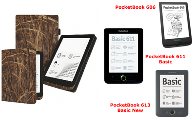 Чехол CRAYTON для PocketBook 606, 611, 613 – стиль, защита, цвет Kamush