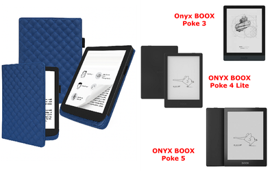 Чехол CRAYTON для Onyx BOOX Poke 3, Poke 4 Lite, Poke 5 – стиль, защита, цвет Karos Blue