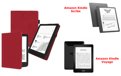 Чехол CRAYTON для Amazon Kindle Scribe, Voyage – стиль, защита, цвет Bordo