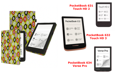 Чохол CRAYTON для PocketBook 631, 632, 634 — стиль, захист, колір Kamni