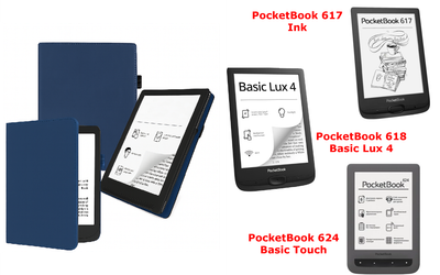 Чохол CRAYTON для PocketBook 617, 618, 624 — стиль, захист, колір BlueTM