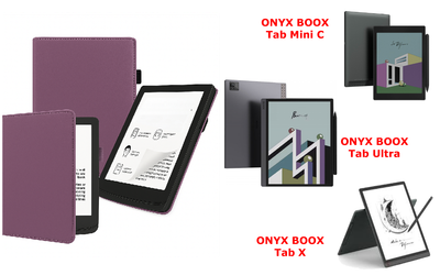 Чехол CRAYTON для ONYX BOOX Tab Mini C, Tab Ultra, Tab X – стиль, защита, цвет Purple