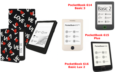 Чохол CRAYTON для PocketBook 614, 615, 616 — стиль, захист, колір Love