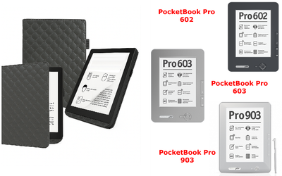 Чехол CRAYTON для PocketBook Pro 602, 603, 903 – стиль, защита, цвет Karos Gray