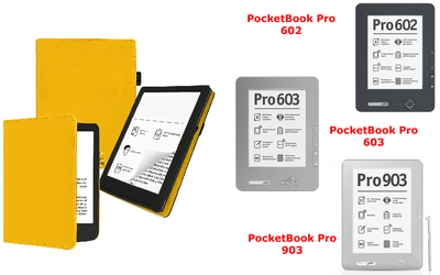 Чехол CRAYTON для PocketBook Pro 602, 603, 903 – стиль, защита, цвет Yellow