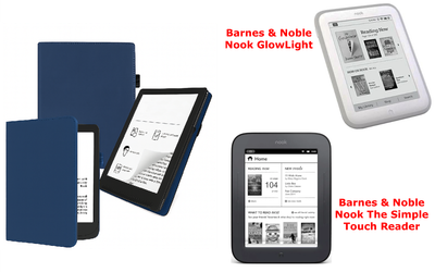 Чехол CRAYTON для Barnes & Noble Nook GlowLight, The Simple Touch Reader – стиль, защита, цвет Blue TM
