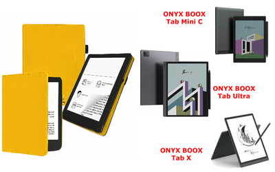 Чехол CRAYTON для ONYX BOOX Tab Mini C, Tab Ultra, Tab X – стиль, защита, цвет Yellow