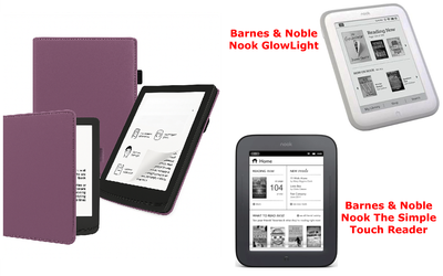 Чехол CRAYTON для Barnes & Noble Nook GlowLight, The Simple Touch Reader – стиль, защита, цвет Purple