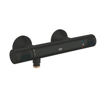 Змішувач для душу з термостатом Grohe Grohtherm 500, чорний матовий (347932430)