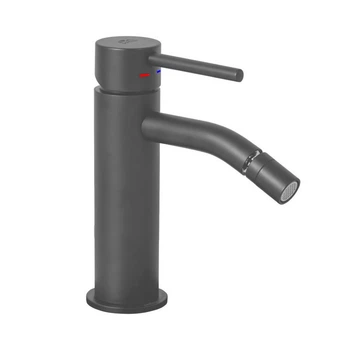 Змішувач для біде Paffoni Light без донного клапана Mercury Grey сірий (LIG131MG)