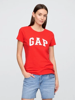 Футболка бавовняна жіноча GAP 224160815 XS Червона ( 1159845980)