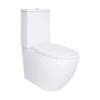 Унітаз підлоговий Qtap Jay безобідковий з сидінням Soft close білий (QT07222175TW)