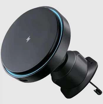 Автодержатель для телефона с беспроводным зарядным устройством Proove Light Circle 15W