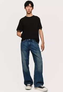 Чоловічі легкі джинси Straight Loose H&M (58576) W30 L32 Темно-сині