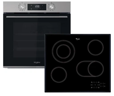 Комплект Whirlpool Духова шафа електрична OMK58HU1X + Варильна поверхня електрична AKT 8190/BA