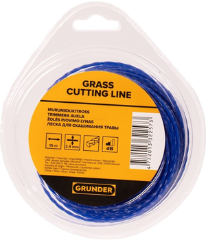 Żyłka do trymera Grunder 15 m x 2.4 mm (SQUARE_TW_2.4_X_)
