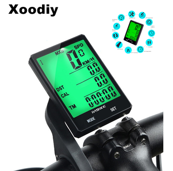Беспроводной велокомпьютер с большим экраном Xoodiy HY35. Велосипедный компьютер, спидометр на велосипед