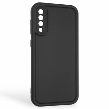 Чехол силиконовый Soft Touch для Samsung Galaxy A50 (SM-A505F) черный (Полная защита камеры)