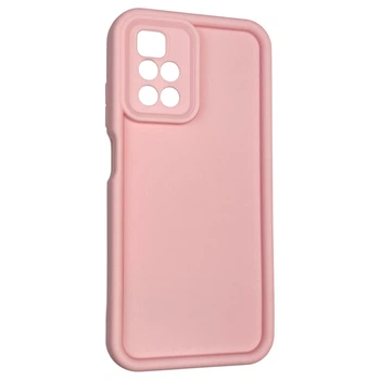 Чохол силіконовий Soft Touch для Xiaomi Redmi 10 рожевий (Повний захист камери)