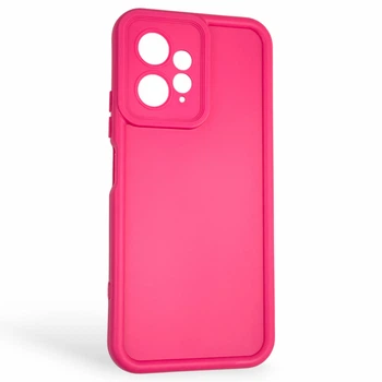 Чохол силіконовий Soft Touch для Xiaomi Redmi Note 12 4G малиновий (Повний захист камери)
