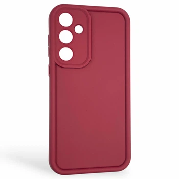 Чохол силіконовий Soft Touch для Samsung Galaxy A35 5G (SM-A356B) бордовий (Повний захист камери)