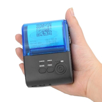 Термопринтер Zjiang мобильный POS Bluetooth 4.0 чековый принтер 58 мм