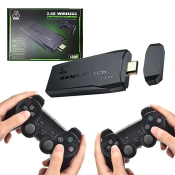 Беспроводная игровая приставка 10000 игр Data Frog Y3 Lite+ 2шт геймпада, беспроводная игровая консоль 64 ГБ HDMI Dendy, Sega, PS1