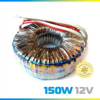 ТОРОЇДАЛЬНИЙ ТРАНСФОРМАТОР "ЕЛСТА" ТТ-150W 12V для освітлення потужністю до 150Вт