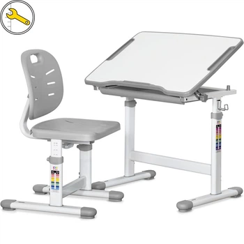 Комплект Evo-kids Evo-05 Ergo (стол+стул) столешница белая / цвет пластика серый Evo-05 Ergo G