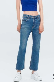 Джинсы карго Uniqlo W24 Синий джинс (124203)