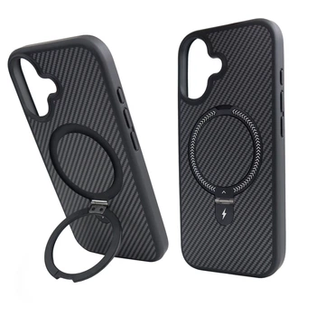 Чохол Nofelet Carbon Case з MagSafe для iPhone 17 чорний захисний аксесуар для надійного захисту телефону