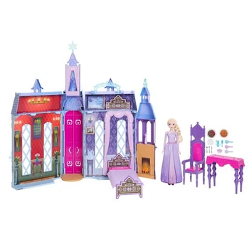 Игровой набор Disney Frozen Elsa Arendelle Castle переносной замок с куклой Эльзой с Холодное сердце HLW61