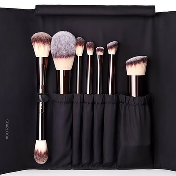 Набор веганских кистей с чехлом Hourglass Vegan Travel Brush Set 7