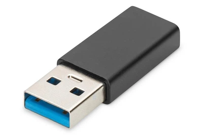 Адаптер Assmann USB A - USB-C AK-300524-000-S Black