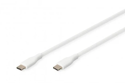 Кабель для зарядки Assmann USB-C, USB-C - USB-C 1 м, USB 2.0, 60W AK-300341-010-W White