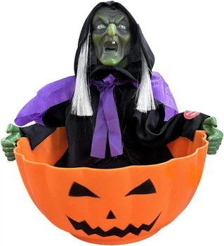 Цукерниця Amos Halloween Кричуща відьма з червоними очима і звуком
